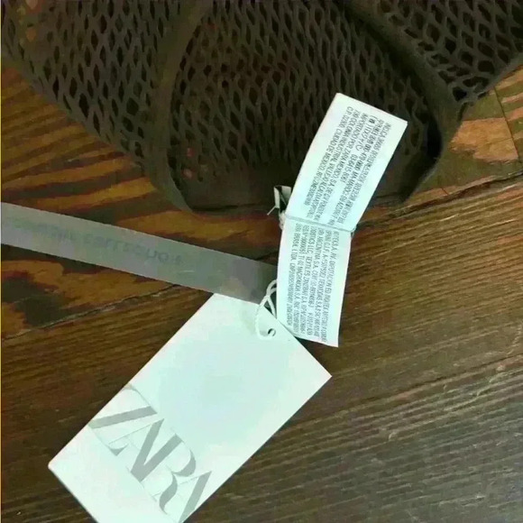 Zara Woman’s Brown And Mesh Bodysuit Size Med/Lg - Picture 5 of 6